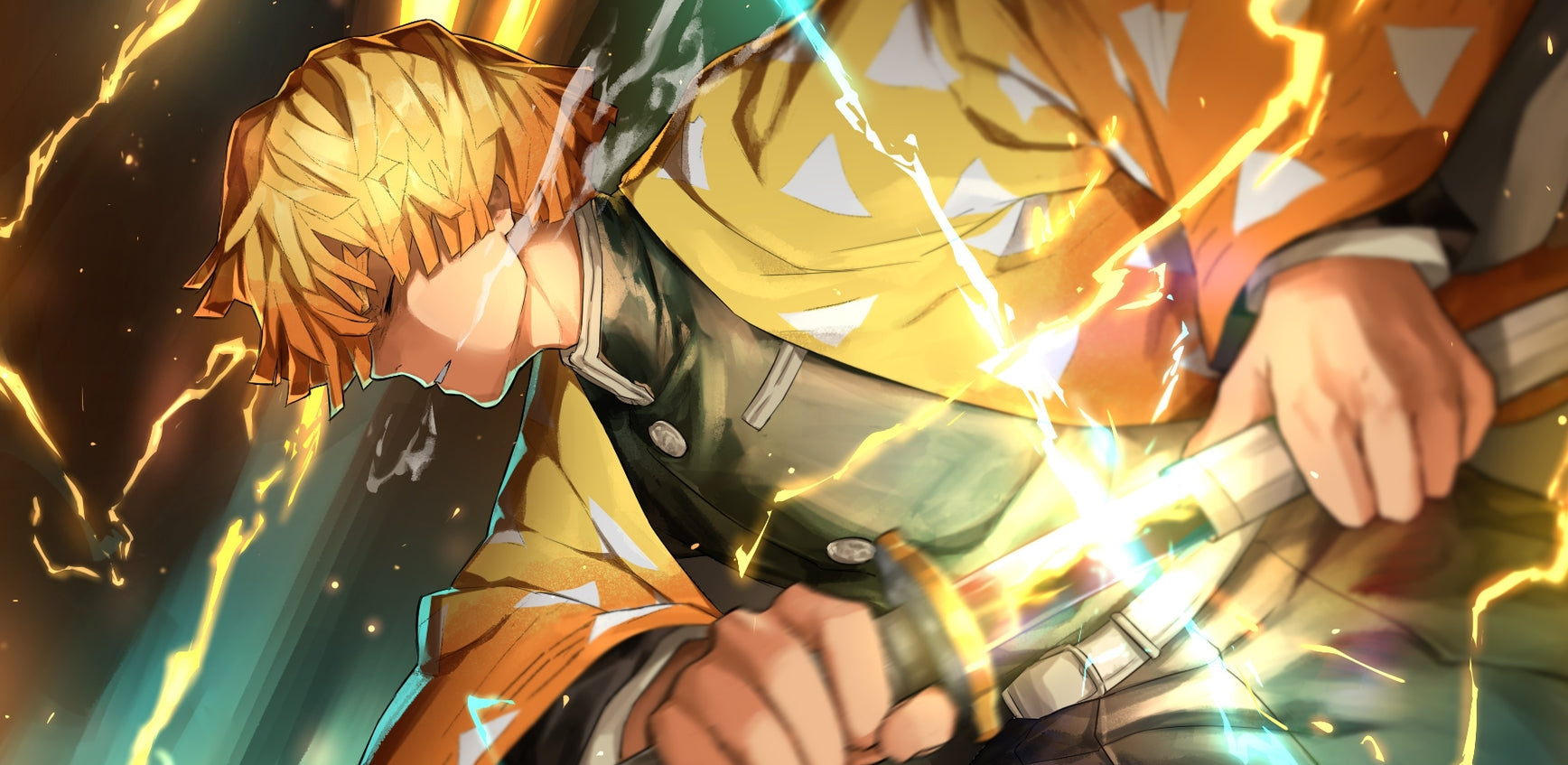 Zenitsu Schwert: Insektenatmung Nichirin Klinge & Anime Katana Repliken