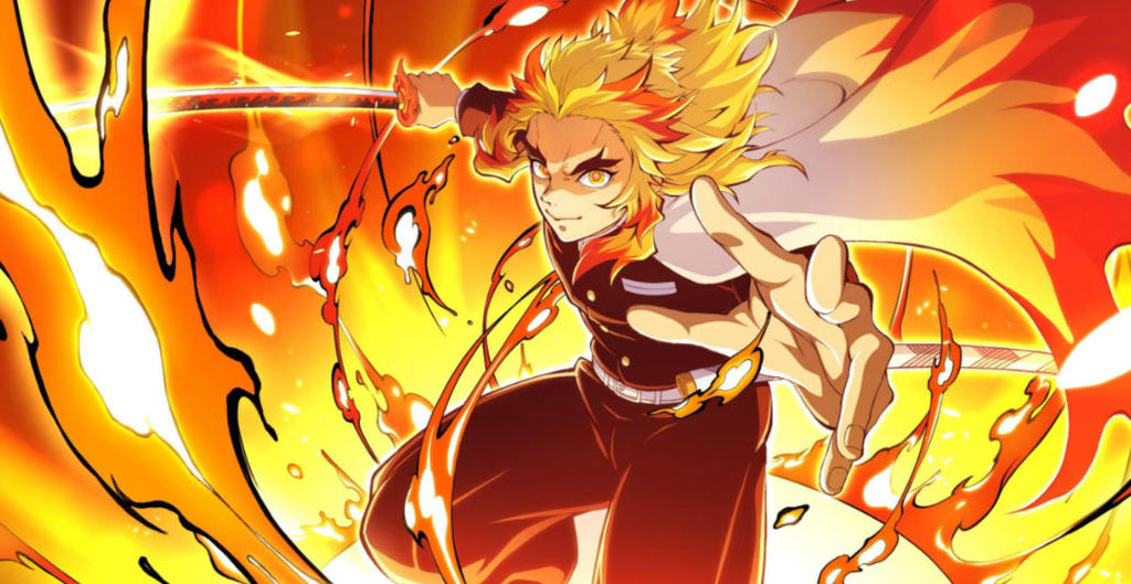 Rengoku Kyojuro Sword : Flame Hashira Nichirin Blade & Anime Katana