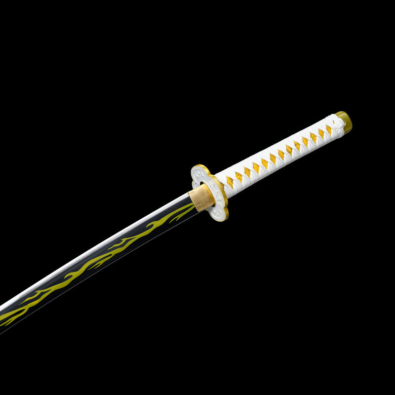 Zenitsu Agatsuma Nichirin Sword Demon Slayer Anime Katana 1095 Steel 