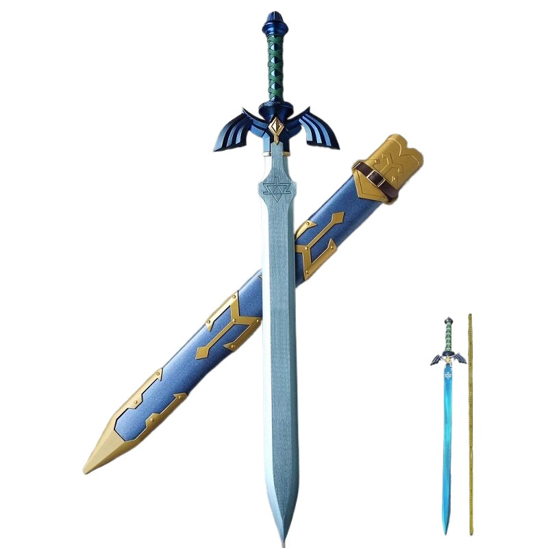 Legend of Zelda Master Sword 1:1 Metal Replica with Scabbard Cosplay 