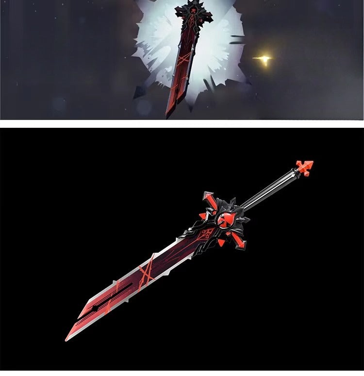 Genshin Impact Wolf’s Gravestone Sword Replica 1:1 Metal Cosplay Weapon 