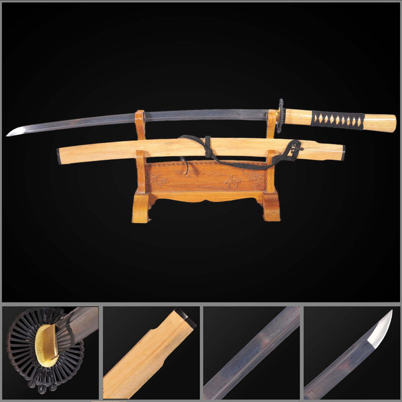 47 Ronin Tengu Katana Sword Hand Forged Folded Steel Movie Replica 