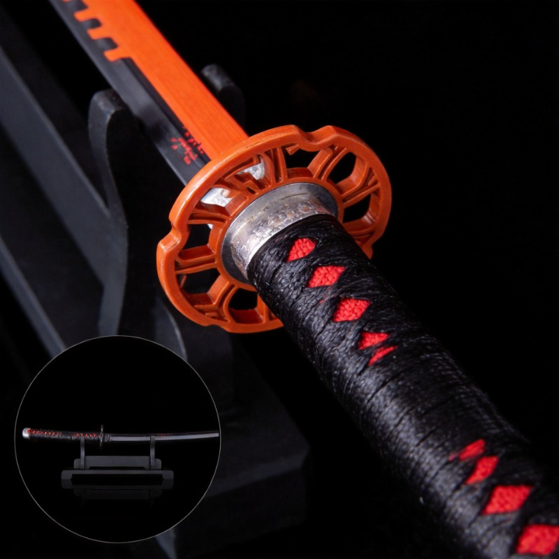 Third-Generation Tanjiro Orange Crimson Nichirin Sword Replica 
