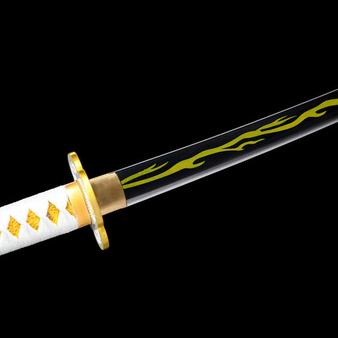 anime katana Zenitsu Agatsuma tsuka handle detail