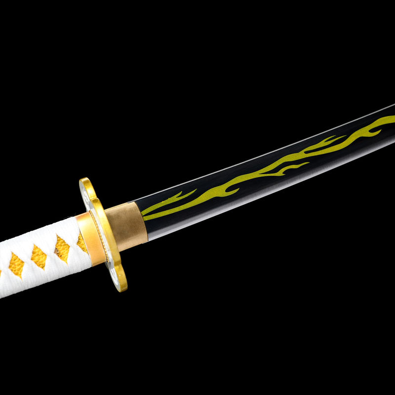 Zenitsu Agatsuma Nichirin Sword Demon Slayer Anime Katana 1095 Steel 