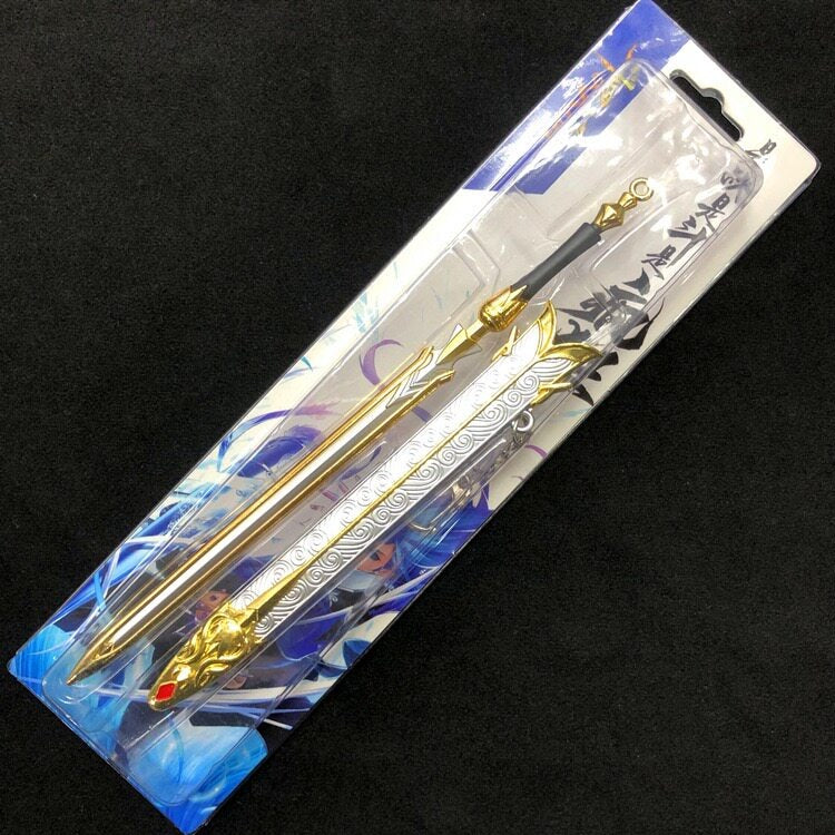 Genshin Impact Mini Alloy Weapon Replica Anime Metal Blade Collectible Display Model 