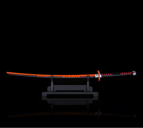 Anime Collectible Third-Generation Tanjiro Nichirin Sword Orange Crimson Blade Display Model
