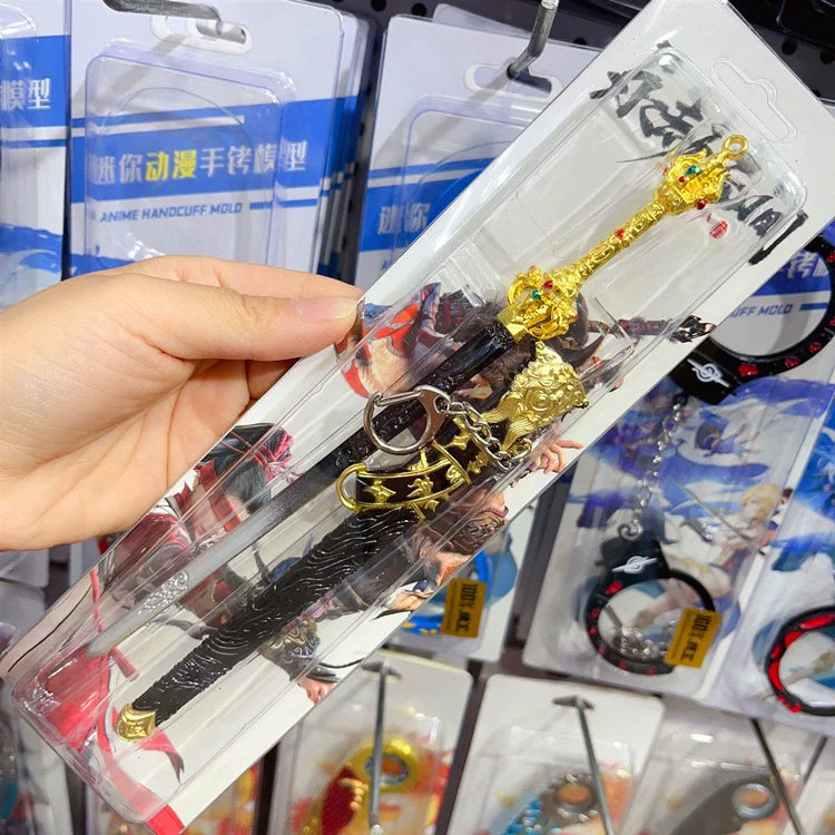 Genshin Impact Mini Alloy Weapon Replica Anime Sword Collectible 