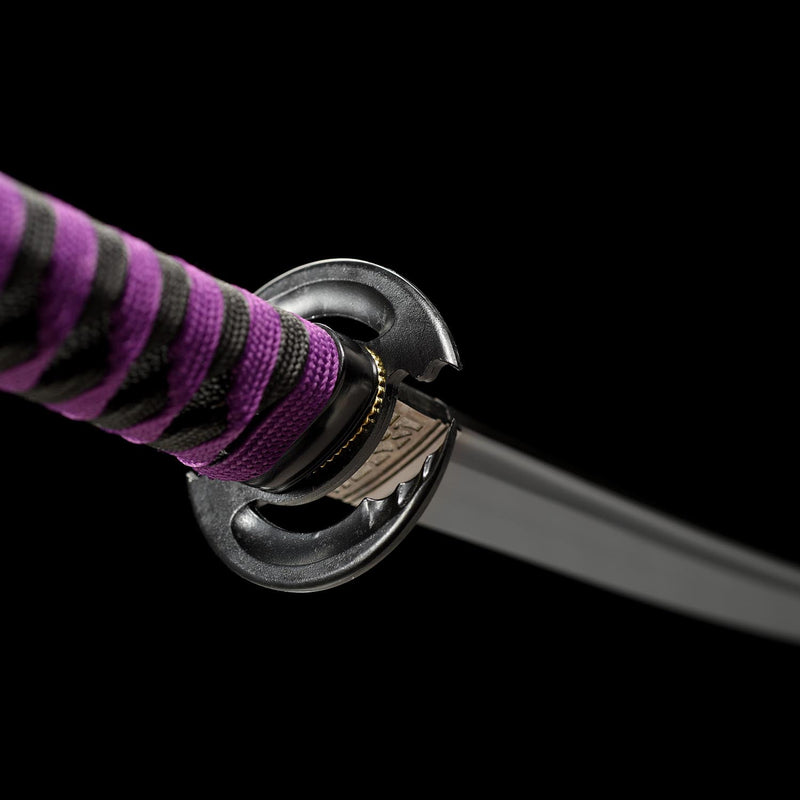 Handmade Demon Slayer Nichirin Sword – Black Anime Katana 1095 Steel Replica 