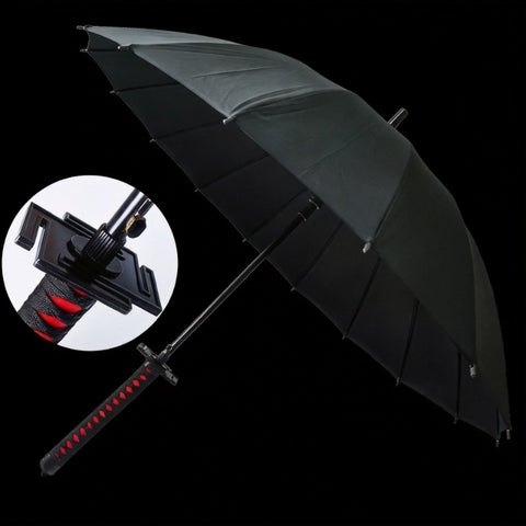 Anime Katana Umbrella Featuring Samurai Sword Inspired Handle