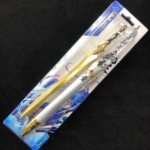 close up of anime metal sword replica showing detailed alloy blade craftsmanship