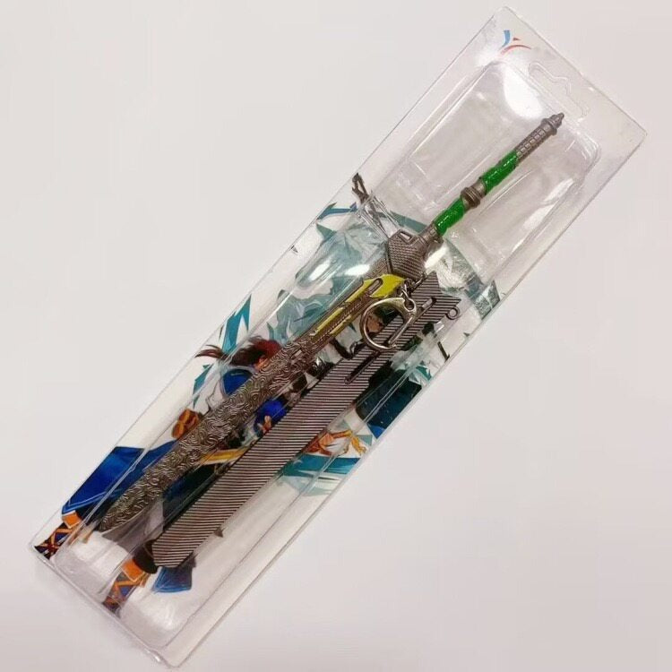 Genshin Impact Mini Alloy Weapon Replica Anime Collectible Model Prop 