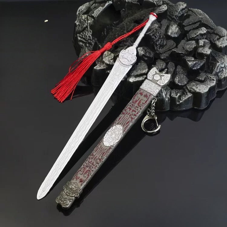 Zhao Yun Yitian Sword Mini Alloy Replica Anime Collectible Model 