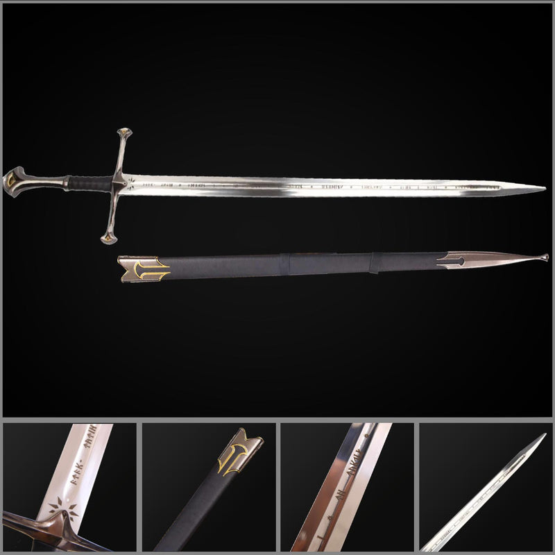 Aragorn Narsil Sword 2.0 Replica – LOTR Full Metal Collectible 
