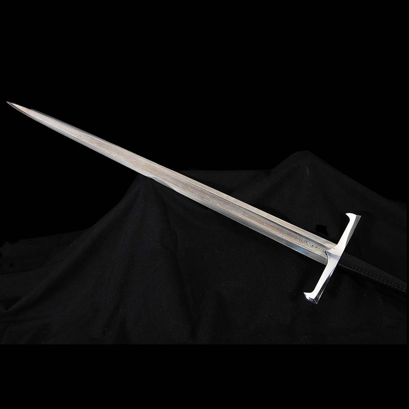 Hand Forged European Longsword – 1095 Folded Steel Medieval Battle Sword 