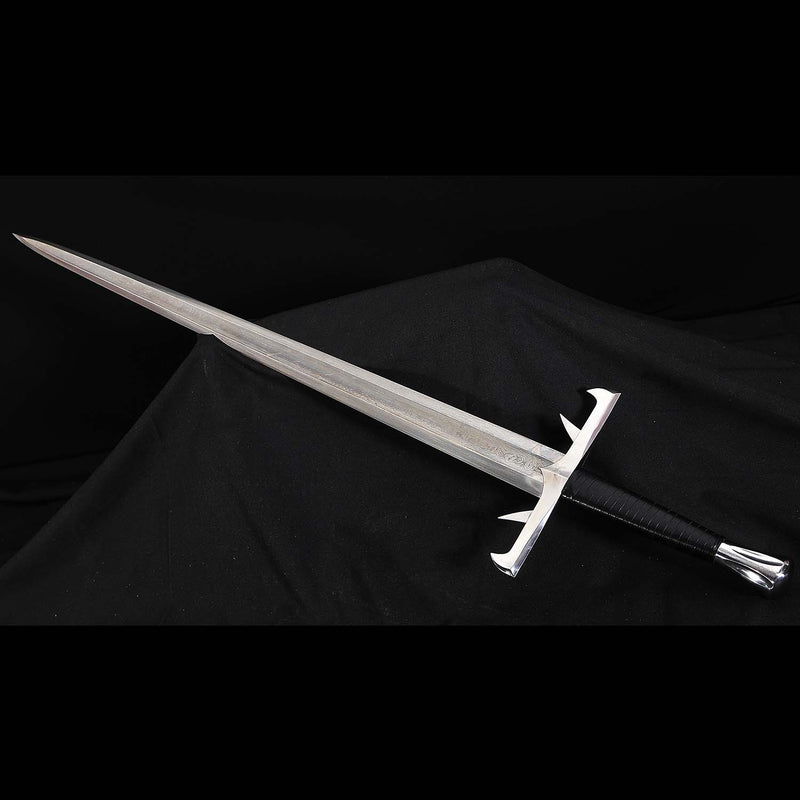 Handgeschmiedete Katana aus gefaltetem 1095er Stahl – Lehmgehärtetes, kampftaugliches Samurai-Schwert 