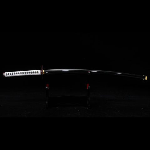 black blade Giyu Tomioka Nichirin sword inspired by Demon Slayer anime