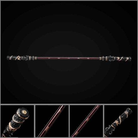Full-scale 1:1 Black Myth Wukong Ruyi Jingu Bang staff replica, perfect for cosplay and display