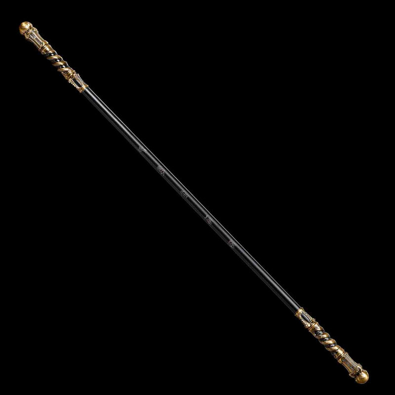 Ruyi Jingu Bang 148cm Affenkönig-Stab-Replika – Schwarz &amp; Gold Cosplay 