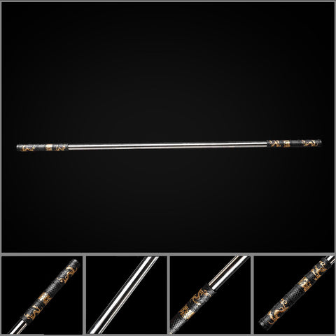 150cm black and gold Ruyi Jingu Bang staff replica inspired by Monkey King Sun Wukong