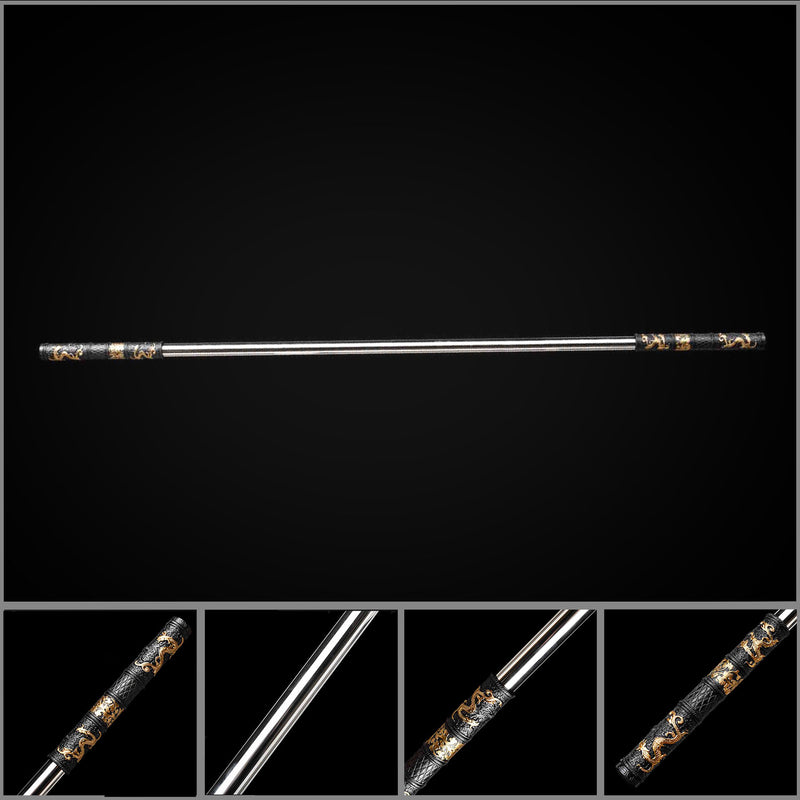 Ruyi Jingu Bang Monkey King Staff Replica – 150cm Black Gold Alloy 