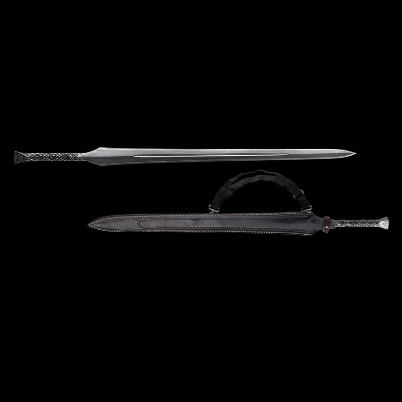 Hand Forged European Spear Sword – Folded Steel Full Tang 