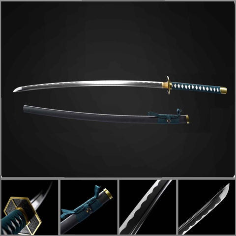 Full view of Bleach Aizen Kyoka Suigetsu Zanpakuto Katana
