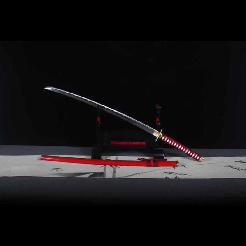 Bleach Renji Abarai Zabimaru Katana Handmade 1060 Steel Full Tang 