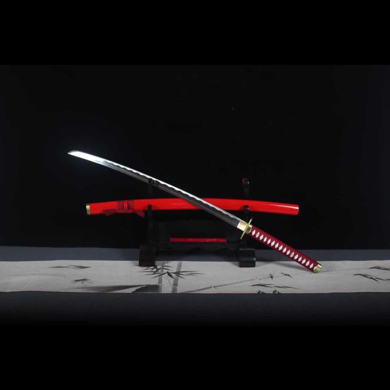 Bleach Renji Abarai Zabimaru Katana Handmade 1060 Steel Full Tang 