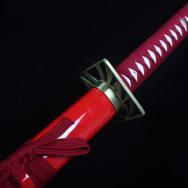 Bleach Renji Abarai Zabimaru Katana Handmade 1060 Steel Full Tang 