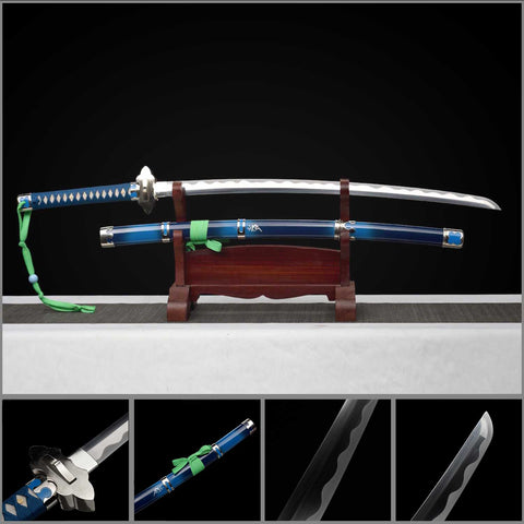 Blue Exorcist Rin Okumura Kurikara Katana hand forged 1095 high carbon steel battle ready replica full view