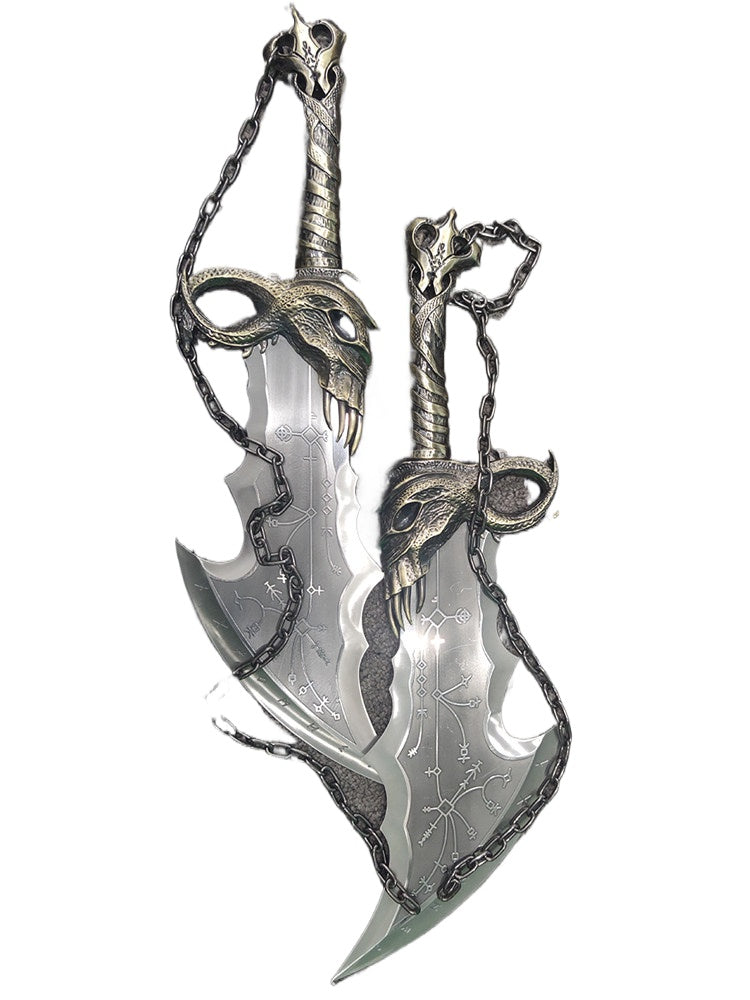 Chaos Klingen Replik – God of War Kratos Zwillingsklingen Wanddisplay 