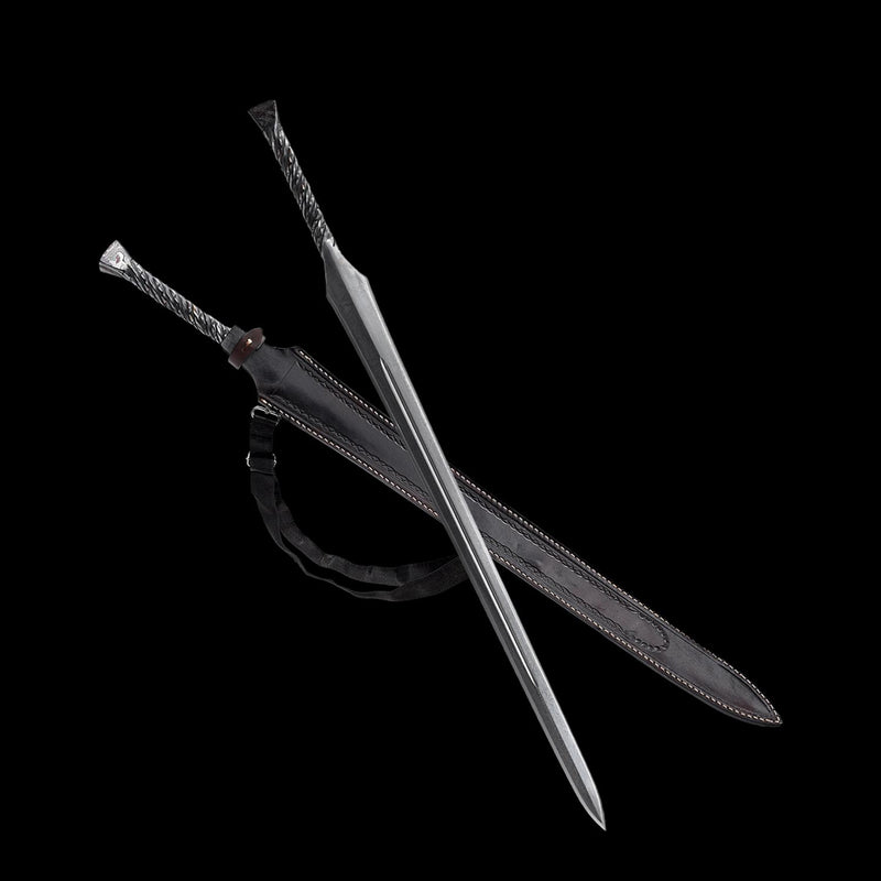 Hand Forged European Spear Sword – Folded Steel Full Tang 