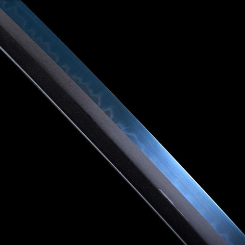 Natural hamon pattern on clay tempered Demon Slayer katana