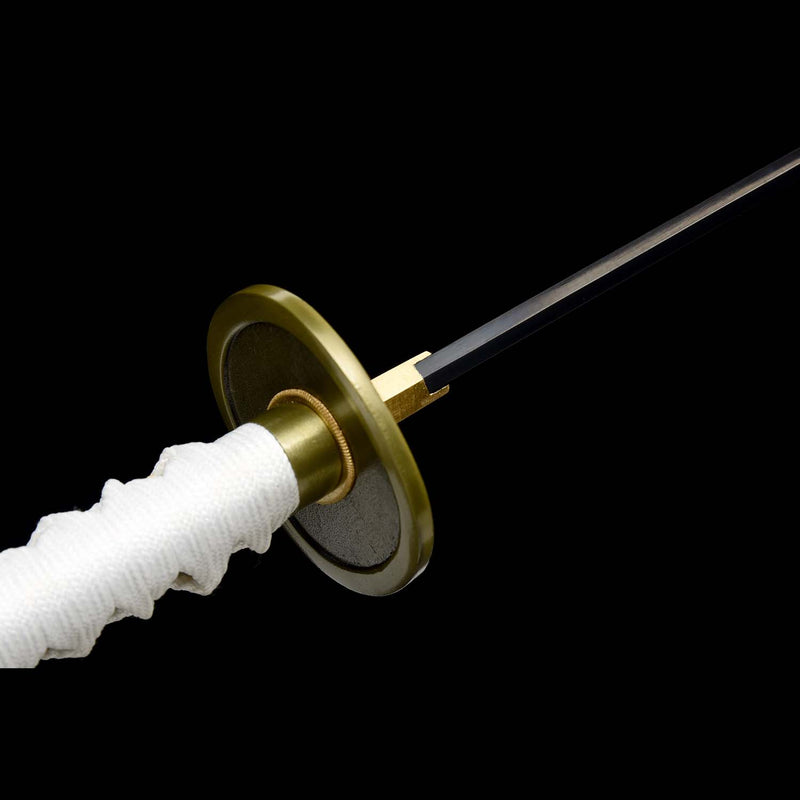 Einteiliges Roronoa Zoro Wado Ichimonji Katana – handgeschmiedeter 1095er Stahl 