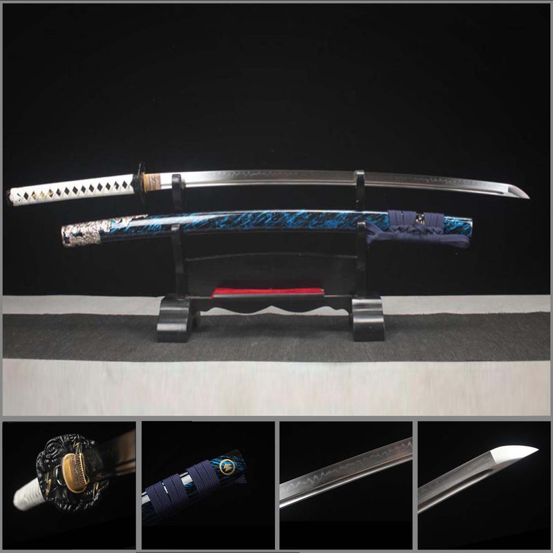Ghost of Tsushima Katana Schwert – Handgefertigte Samurai-Replik aus 9260 Federstahl 