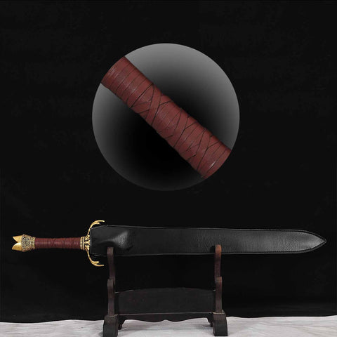 Bonus free sword bag and spare Mekugi peg included with Conan Father's Sword replica