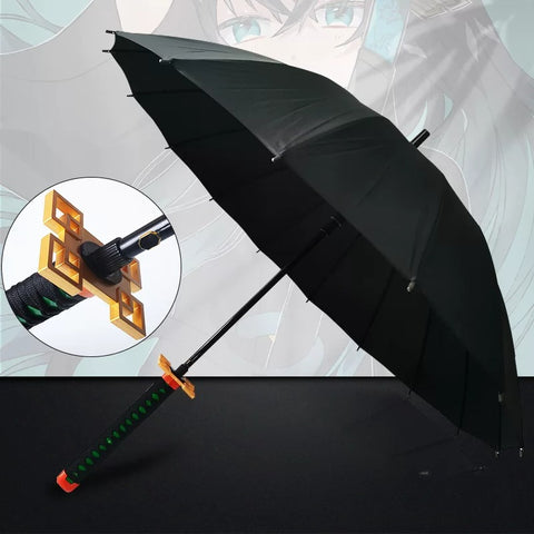 cosplay katana umbrella muichiro theme anime convention display collectible prop
