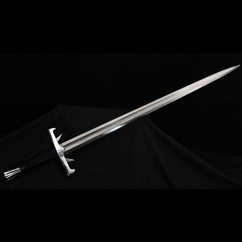 Handgeschmiedete Katana aus gefaltetem 1095er Stahl – Lehmgehärtetes, kampftaugliches Samurai-Schwert 