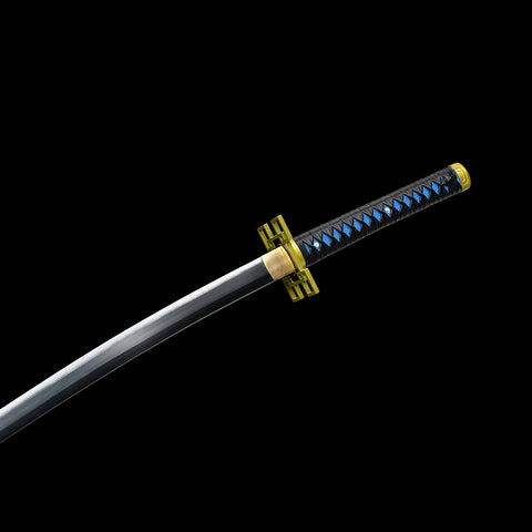 handmade Demon Slayer Tanjiro Katana blade surface detail