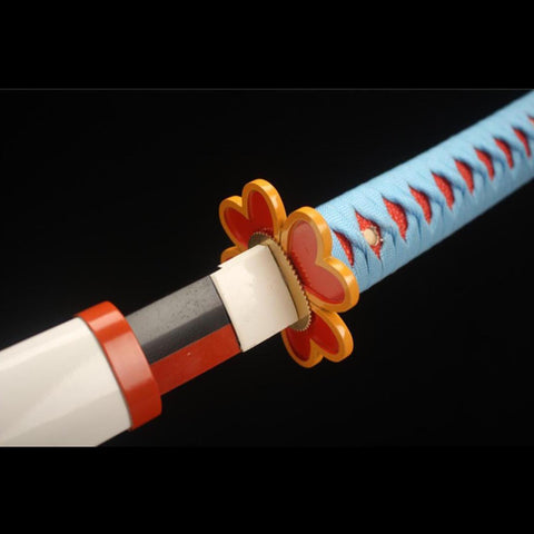 Mitsuri Kanroji Nichirin Katana with hardwood saya scabbard