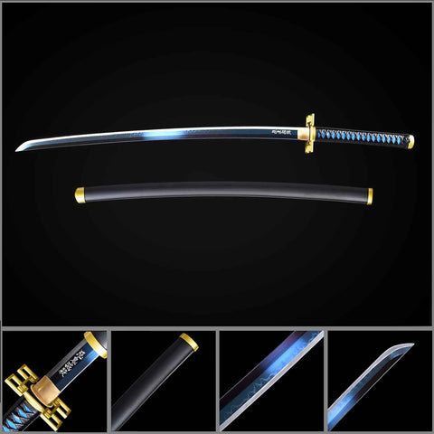 Full display view of Demon Slayer Muichiro Tokito Nichirin Katana