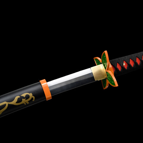 Shinobu Kocho Nichirin katana displayed for Demon Slayer cosplay and collection