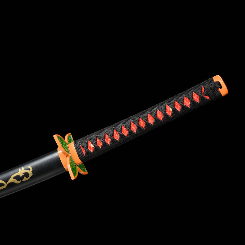 Shinobu Kocho Nichirin Katana Handgefertigtes Dämonentöterschwert aus 1095 Kohlenstoffstahl 