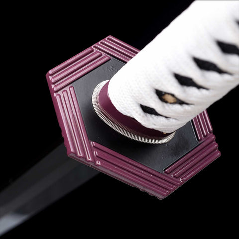 Detailed view of Demon Slayer Tomioka Giyuu katana sword