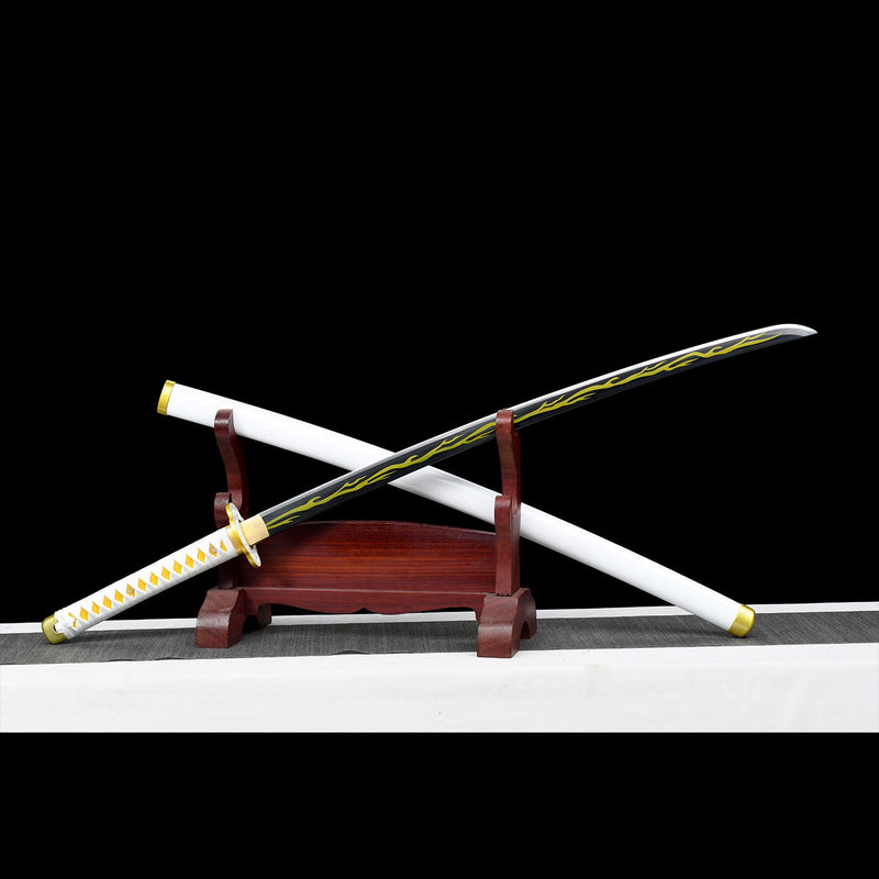 Zenitsu Agatsuma Nichirin Sword Demon Slayer Anime Katana 1095 Steel 