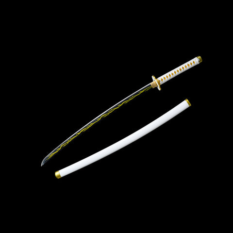 Demon Slayer Zenitsu Agatsuma sword side view anime katana