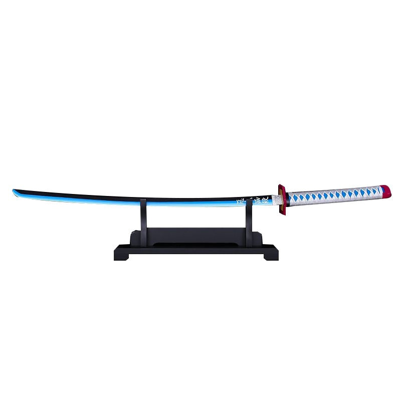 Giyu Tomioka Blue-Blade Gradient Nichirin Sword Replica Katana 
