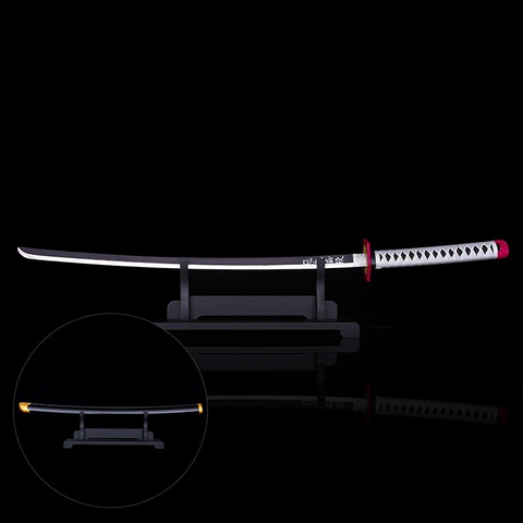 Demon Slayer Giyu Tomioka Water Hashira sword replica detailed metal anime katana collectible display model