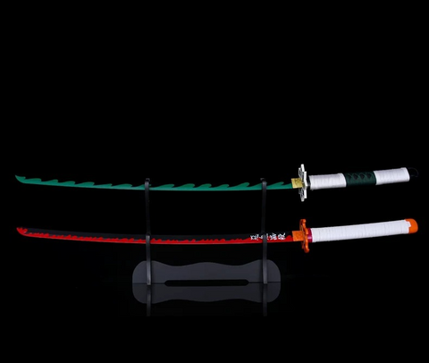 Full size Demon Slayer Sanemi Shinazugawa Wind Hashira Katana sword replica for anime collectors